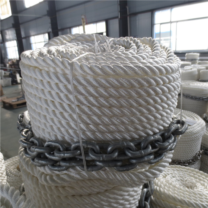 3 Strand Nylon Anchor Line With Chain Boat Line Santong