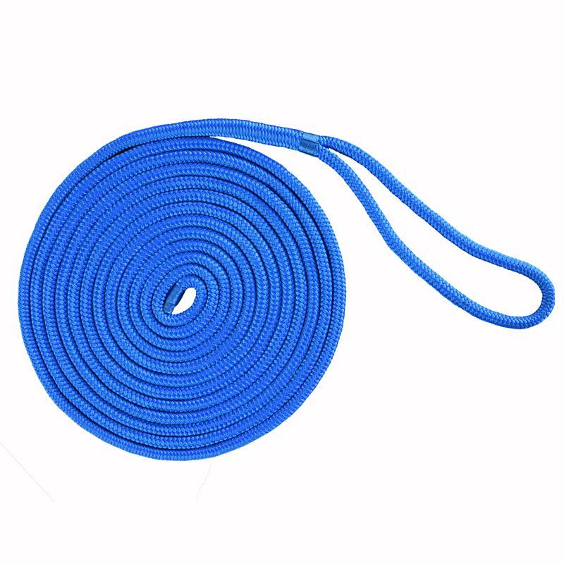 5/8''*35'blue color double braided nylon rope