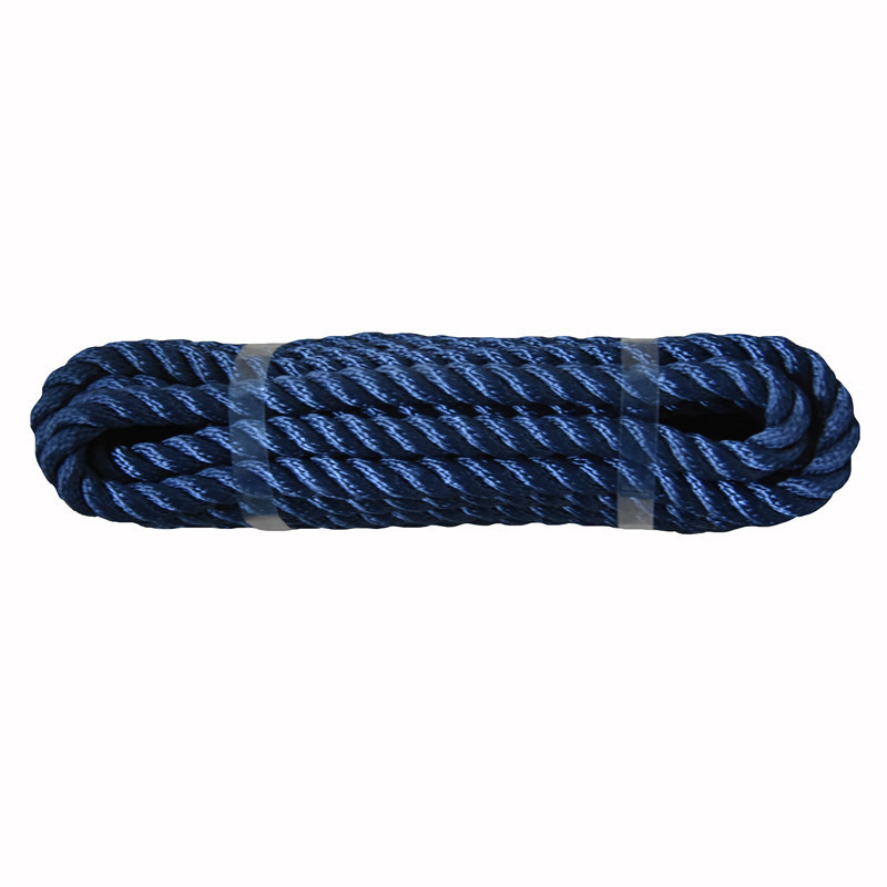 3/8“*8‘ navy 3 strand twisted fender rope
