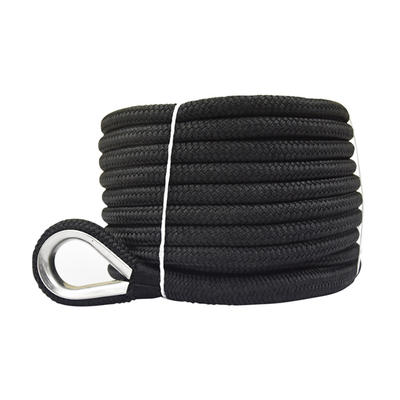 1/2*150 Black Double Braided Nylon Anchor Rope