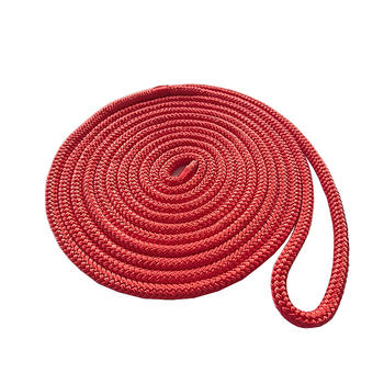 3/8*25 Red Double Braided Polyester Dock Rope