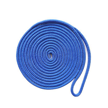 1/2*15 Blue Polyester Double Braided Dock Rope marine rope