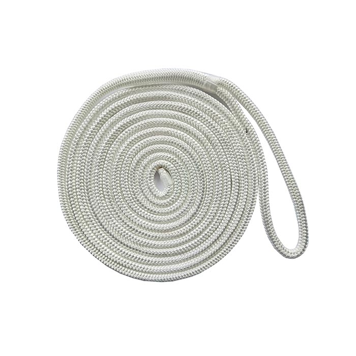 1/2*20 White Double Braided Nylon Dock Rope