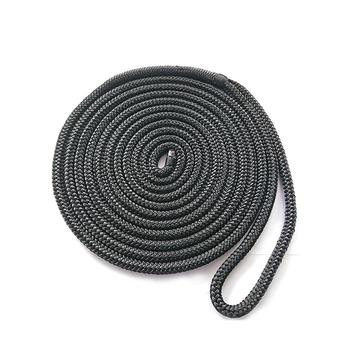 3/8*20 Black Double Braided Nylon Polyester Dock Rope