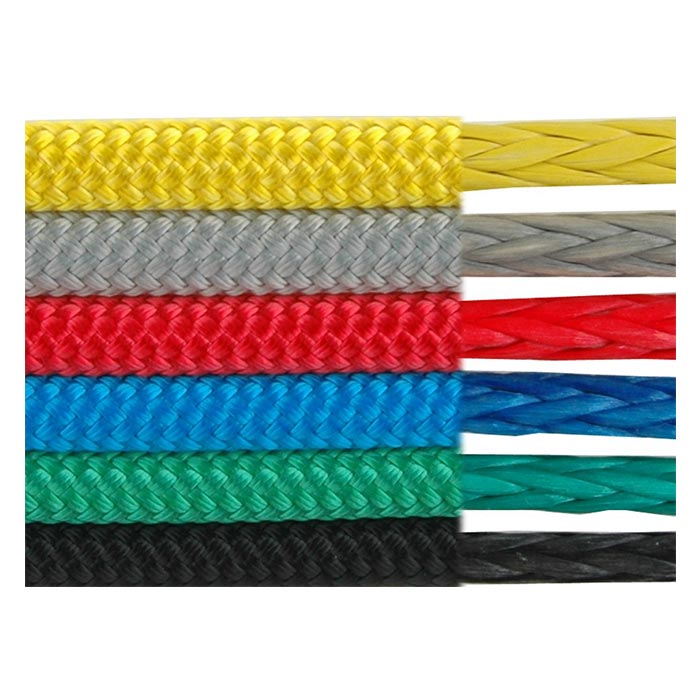 UHMWPE (Dyneema) Core Polyester Cover Low Stretch Sailing Rope Choose  Color/Diameter/Length