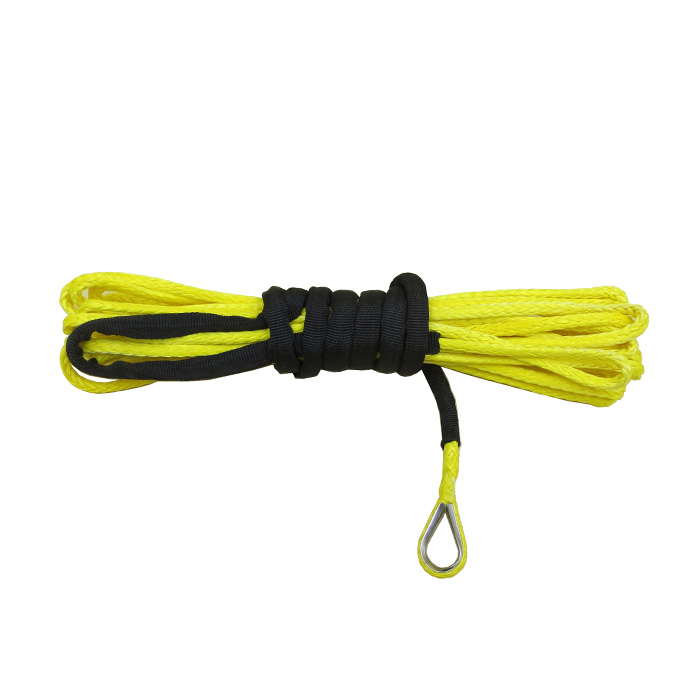 Synthetic Winch Rope 82ft-164ft Blue/Black UHMWPE  Helicopter 25M-50M 