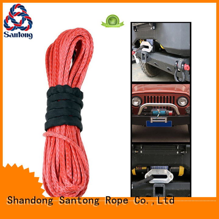SanTong high quality synthetic winch line directly sale for truck